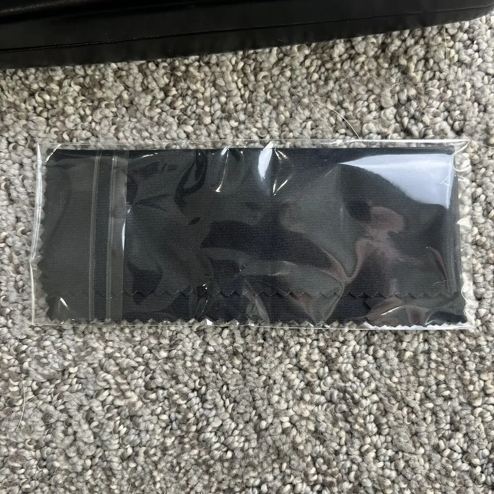 Ralph Lauren Hard Clam Shell Glasses Case Black Sealed Wipe Cloth‎ Velvet Lined